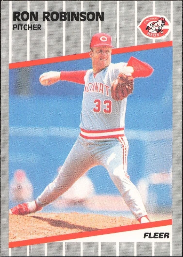 1989 Fleer Ron Robinson #169 trading card