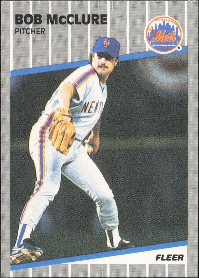 1989 Fleer Bob McClure #42 trading card