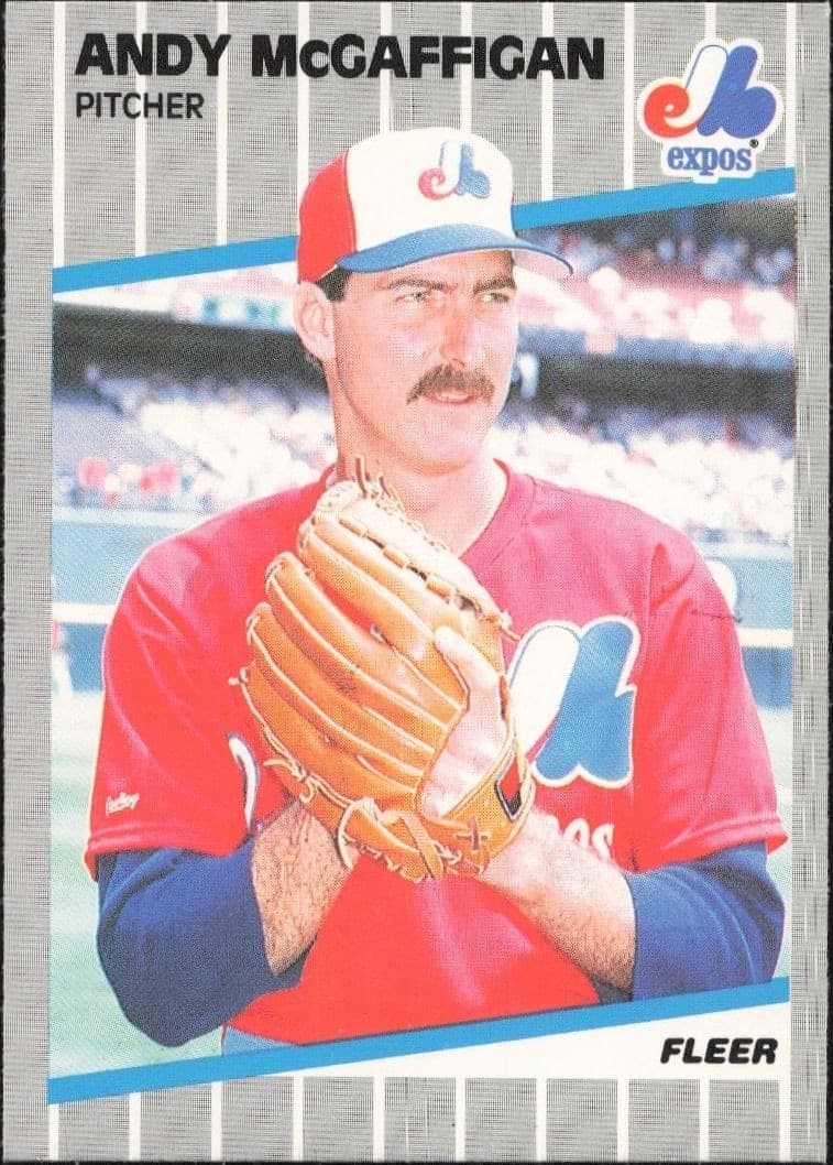 1989 Fleer Andy McGaffigan #386 trading card