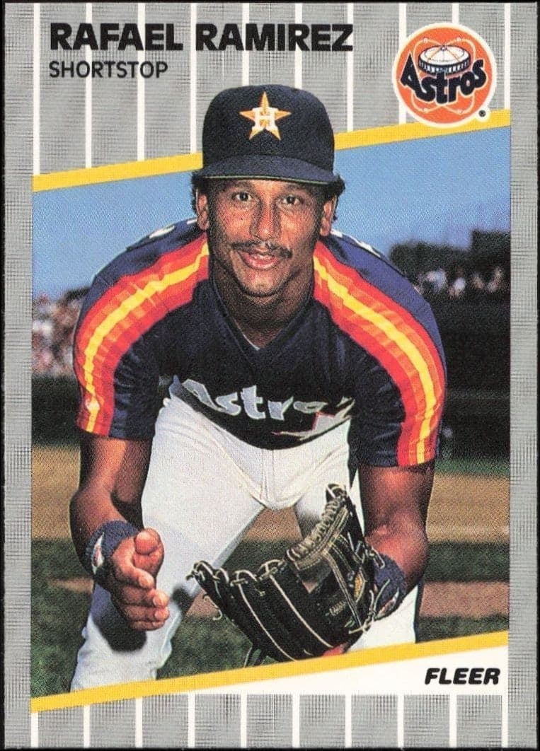 1989 Fleer Rafael Ramirez #365 trading card