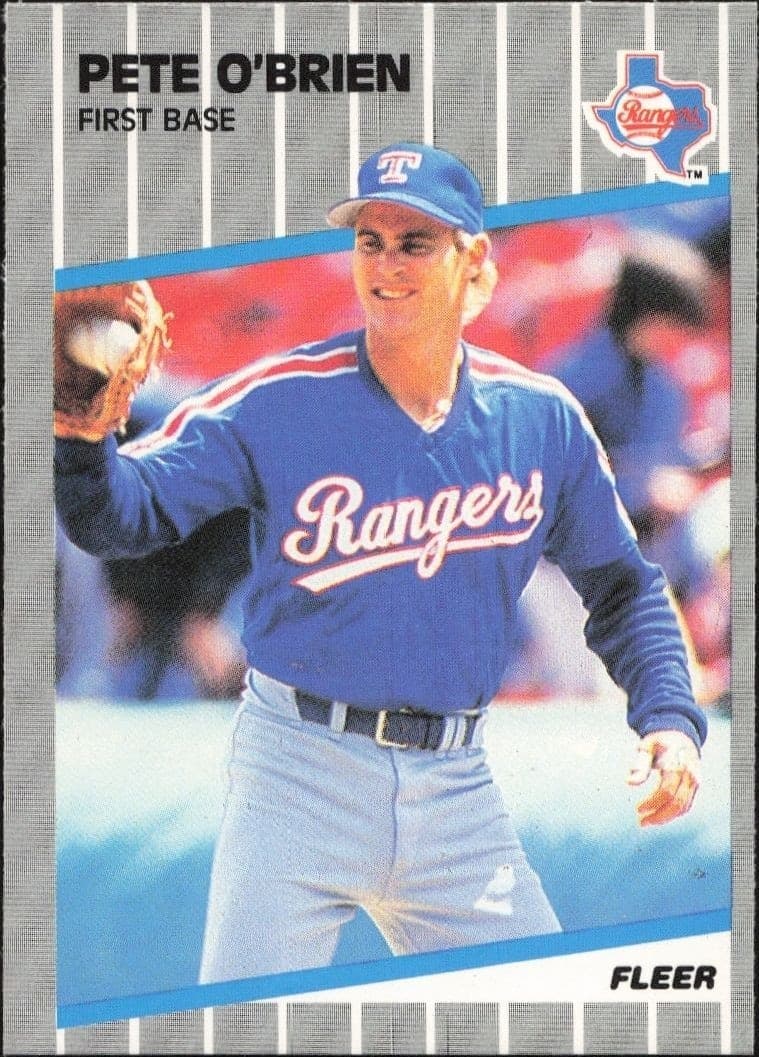 1989 Fleer Pete O'Brien #529 trading card