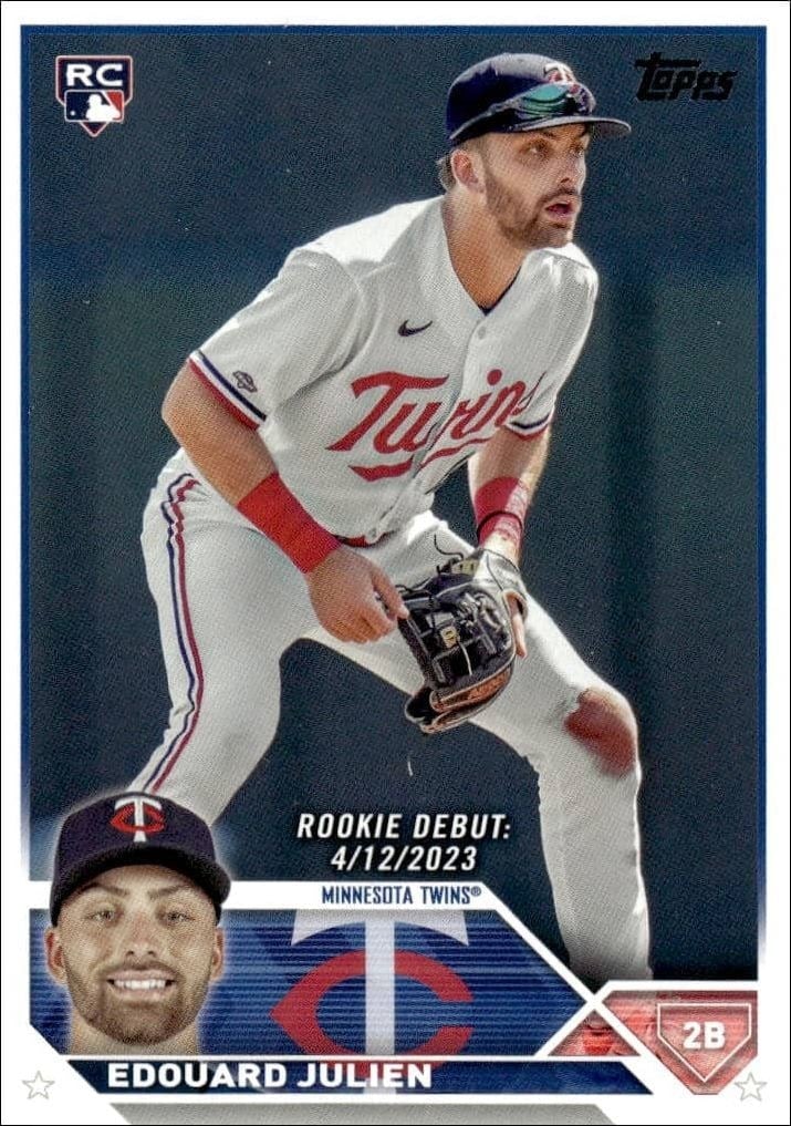 Edouard Julien 2023 Topps Update #US46 Baseball Trading Card - Front 2023 Topps Update Edouard Julien #US46 baseball trading card front