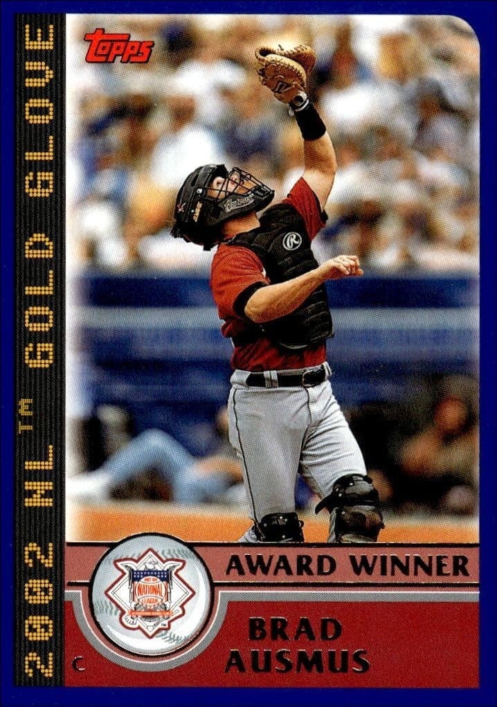 Brad Ausmus 2003 Topps #695 Baseball Trading Card - Front 2003 Topps Brad Ausmus #695 baseball trading card front