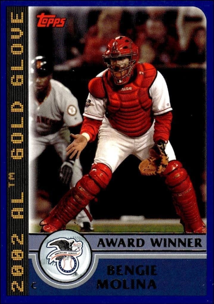Bengie Molina 2003 Topps #686 Baseball Trading Card - Front 2003 Topps Bengie Molina #686 baseball trading card front