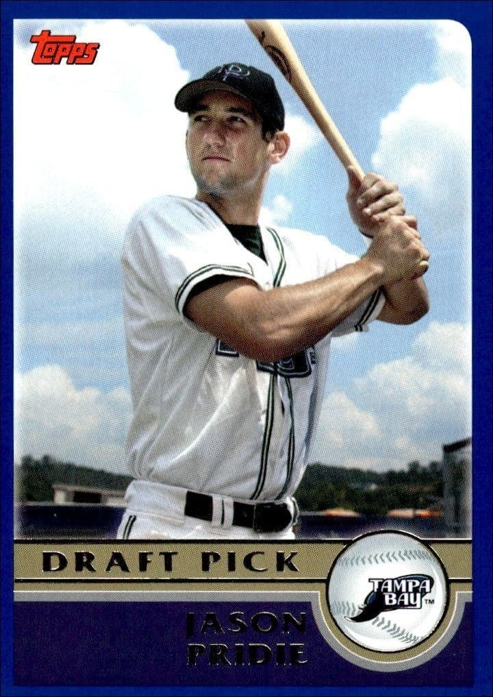 Jason Pridie 2003 Topps #674 Baseball Trading Card - Front 2003 Topps Jason Pridie #674 baseball trading card front