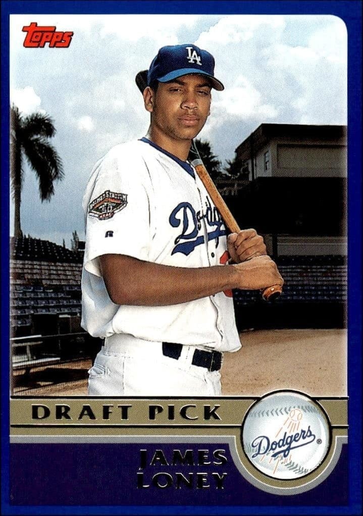 James Loney 2003 Topps #672 Baseball Trading Card - Front 2003 Topps James Loney #672 baseball trading card front