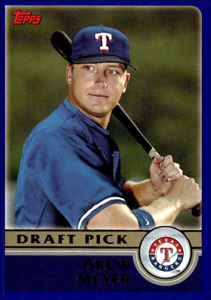 Drew Meyer 2003 Topps #667 Baseball Trading Card - Front 2003 Topps Drew Meyer #667 baseball trading card front