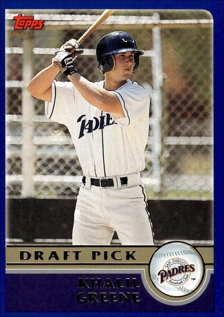 Khalil Greene 2003 Topps #669 Baseball Trading Card - Front 2003 Topps Khalil Greene #669 baseball trading card front