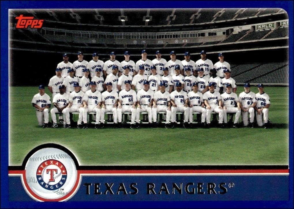 Texas Rangers 2003 Topps #658 Baseball Trading Card - Front 2003 Topps Texas Rangers #658 baseball trading card front