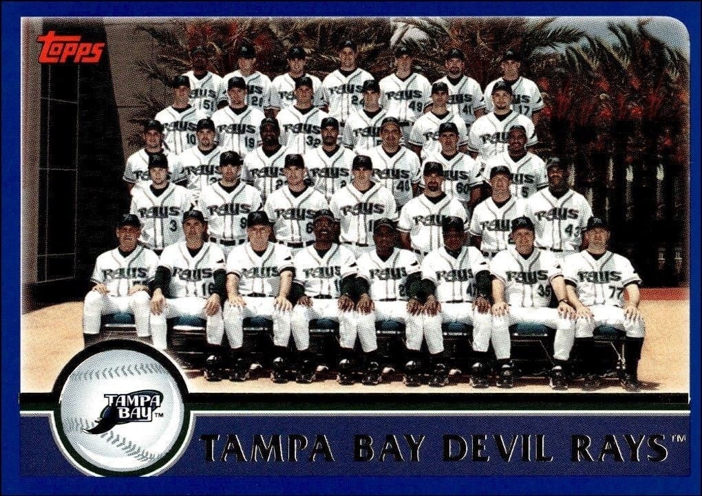 Tampa Bay Devil Rays 2003 Topps #657 Baseball Trading Card - Front 2003 Topps Tampa Bay Devil Rays #657 baseball trading card front