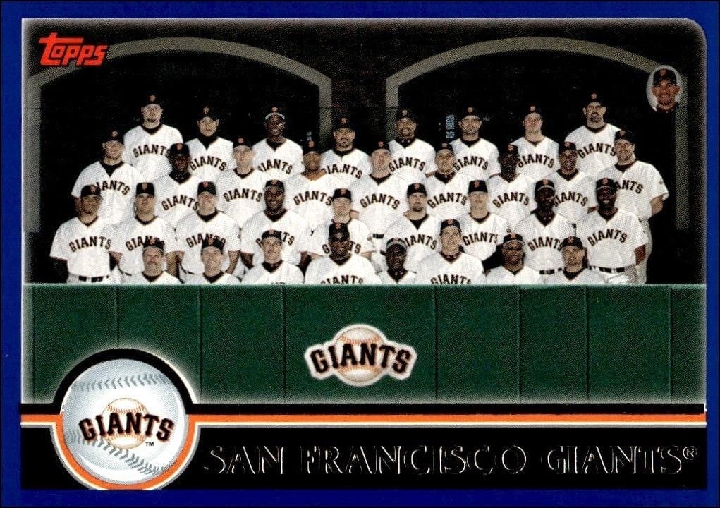 San Francisco Giants 2003 Topps #654 Baseball Trading Card - Front 2003 Topps San Francisco Giants #654 baseball trading card front