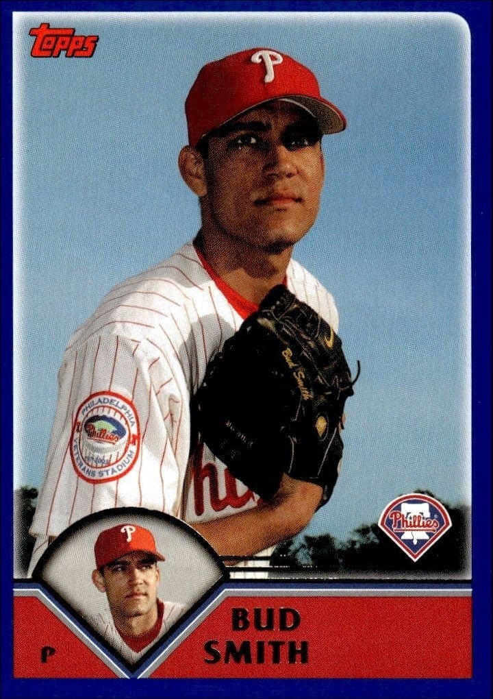 Bud Smith 2003 Topps #484 Baseball Trading Card - Front 2003 Topps Bud Smith #484 baseball trading card front