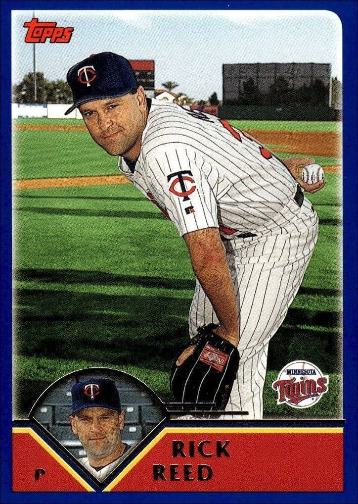 Rick Reed 2003 Topps #481 Baseball Trading Card - Front 2003 Topps Rick Reed #481 baseball trading card front