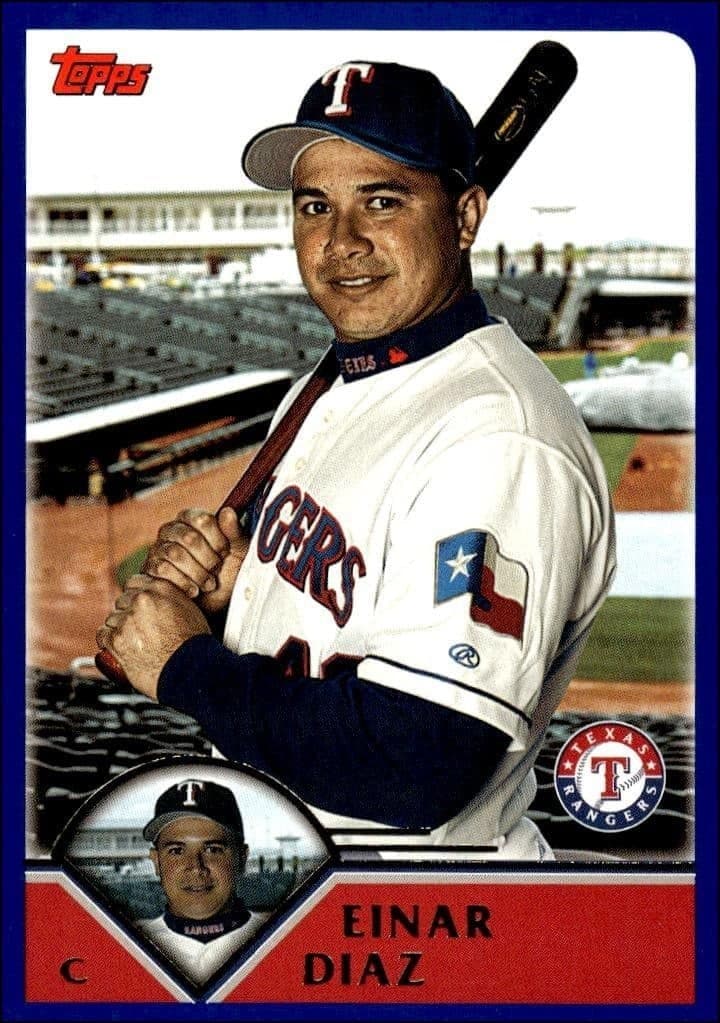 2003 Topps Einar Diaz #475 trading card