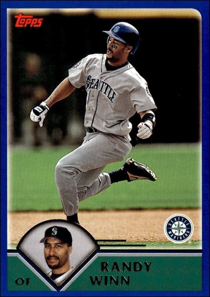 Randy Winn 2003 Topps #490 Baseball Trading Card - Front 2003 Topps Randy Winn #490 baseball trading card front