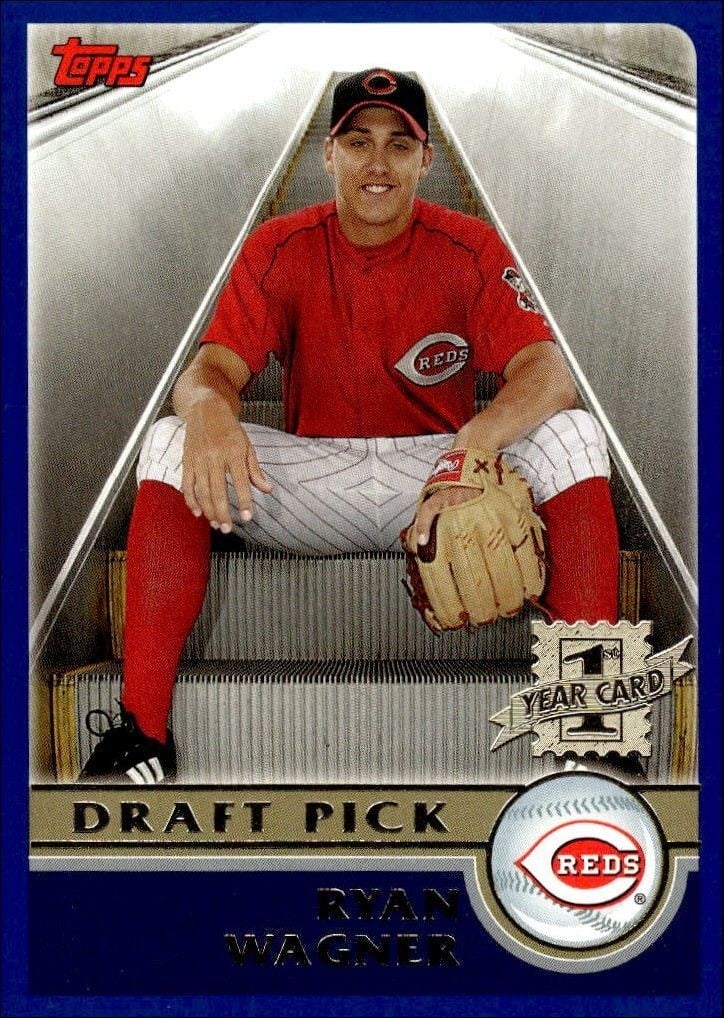 Ryan Wagner 2003 Topps #2B Baseball Trading Card - Front 2003 Topps Ryan Wagner #2B baseball trading card front