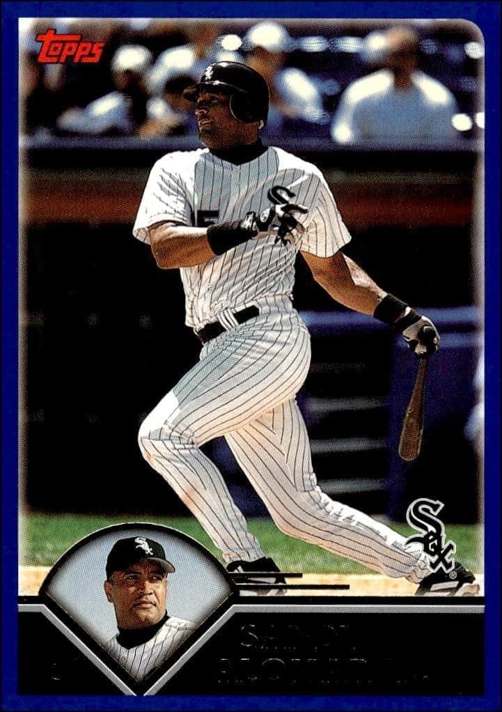 Sandy Alomar, Jr. 2003 Topps #595 Baseball Trading Card - Front 2003 Topps Sandy Alomar, Jr. #595 baseball trading card front