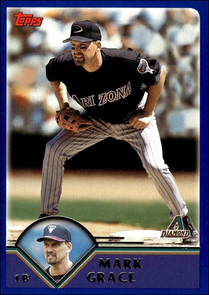Mark Grace 2003 Topps #581 Baseball Trading Card - Front 2003 Topps Mark Grace #581 baseball trading card front