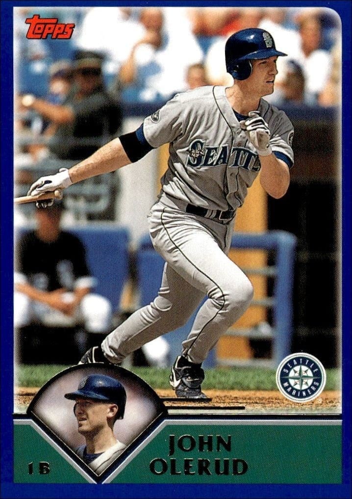 John Olerud 2003 Topps #568 Baseball Trading Card - Front 2003 Topps John Olerud #568 baseball trading card front