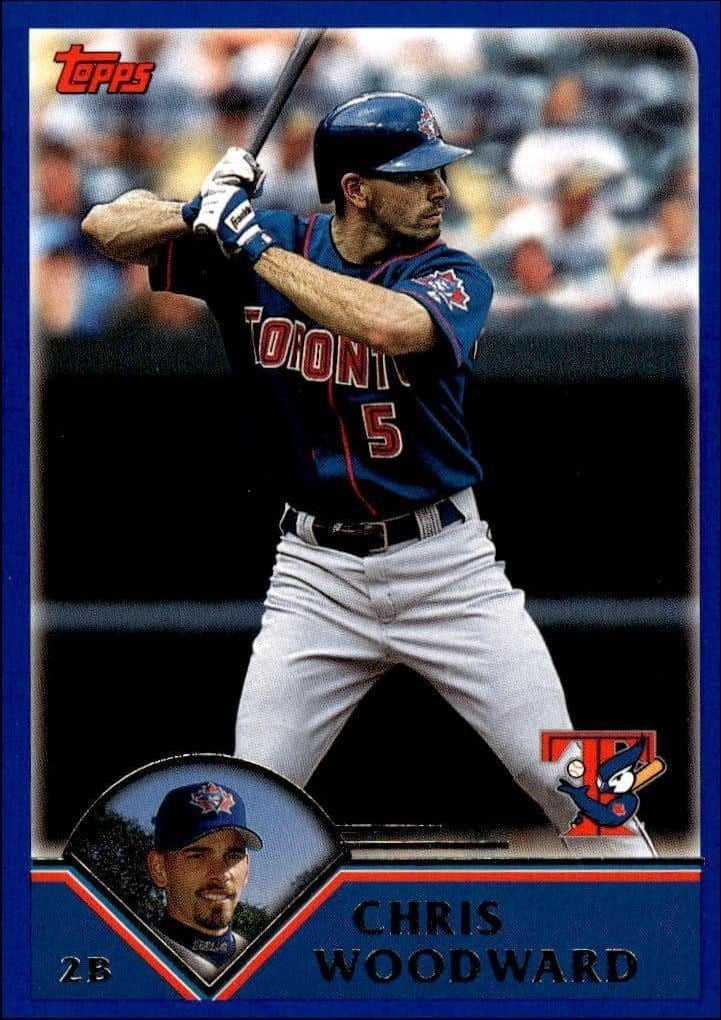 Chris Woodward 2003 Topps #564 Baseball Trading Card - Front 2003 Topps Chris Woodward #564 baseball trading card front