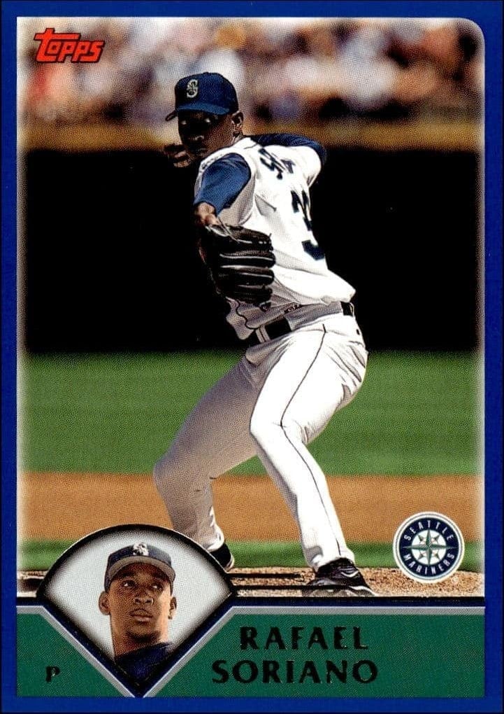 Rafael Soriano 2003 Topps #554 Baseball Trading Card - Front 2003 Topps Rafael Soriano #554 baseball trading card front