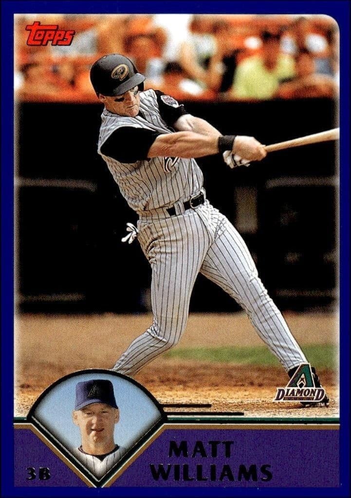 Matt Williams 2003 Topps #516 Baseball Trading Card - Front 2003 Topps Matt Williams #516 baseball trading card front
