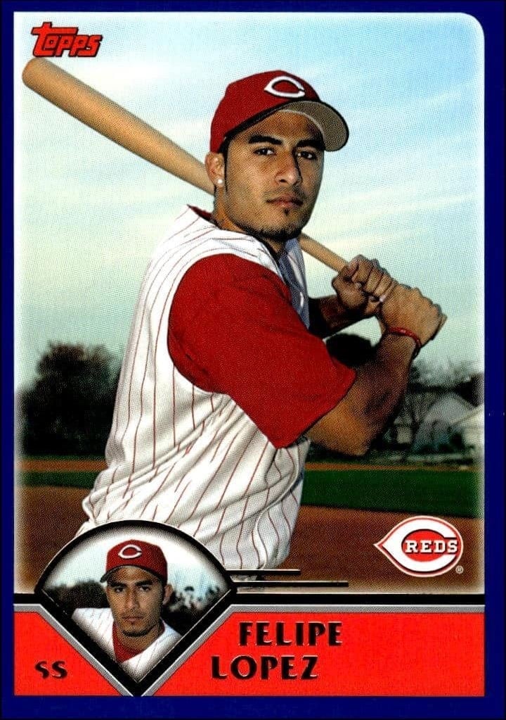 Felipe Lopez 2003 Topps #499 Baseball Trading Card - Front 2003 Topps Felipe Lopez #499 baseball trading card front