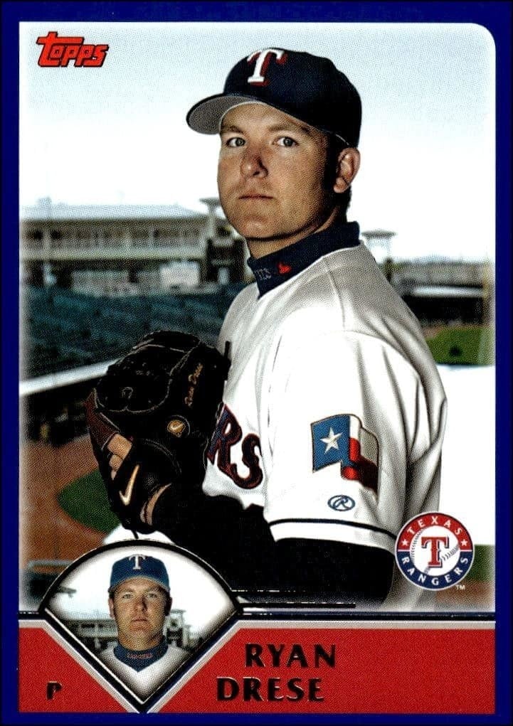 Ryan Drese 2003 Topps #602 Baseball Trading Card - Front 2003 Topps Ryan Drese #602 baseball trading card front