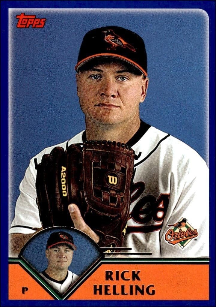 Rick Helling 2003 Topps #401 Baseball Trading Card - Front 2003 Topps Rick Helling #401 baseball trading card front