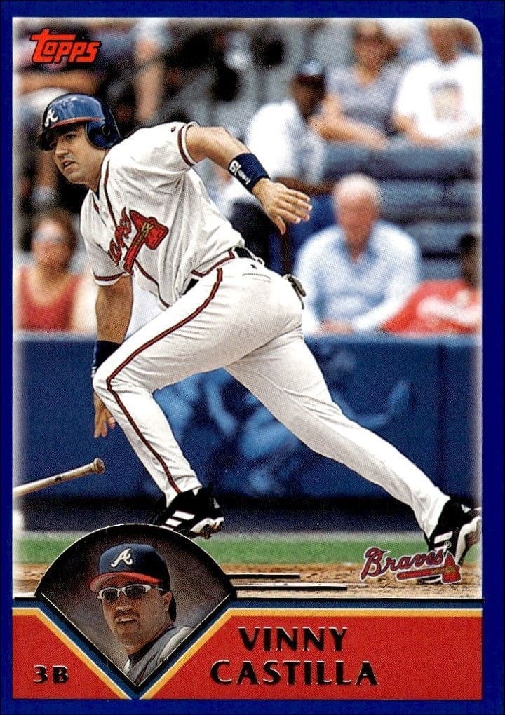 Vinny Castilla 2003 Topps #601 Baseball Trading Card - Front 2003 Topps Vinny Castilla #601 baseball trading card front