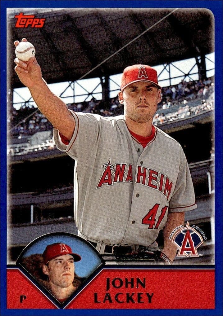 2003 Topps John Lackey #596 trading card