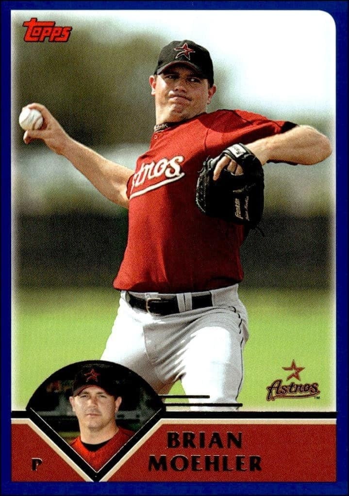 Brian Moehler 2003 Topps #540 Baseball Trading Card - Front 2003 Topps Brian Moehler #540 baseball trading card front