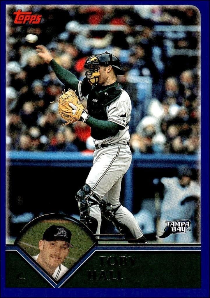 Toby Hall 2003 Topps #534 Baseball Trading Card - Front 2003 Topps Toby Hall #534 baseball trading card front