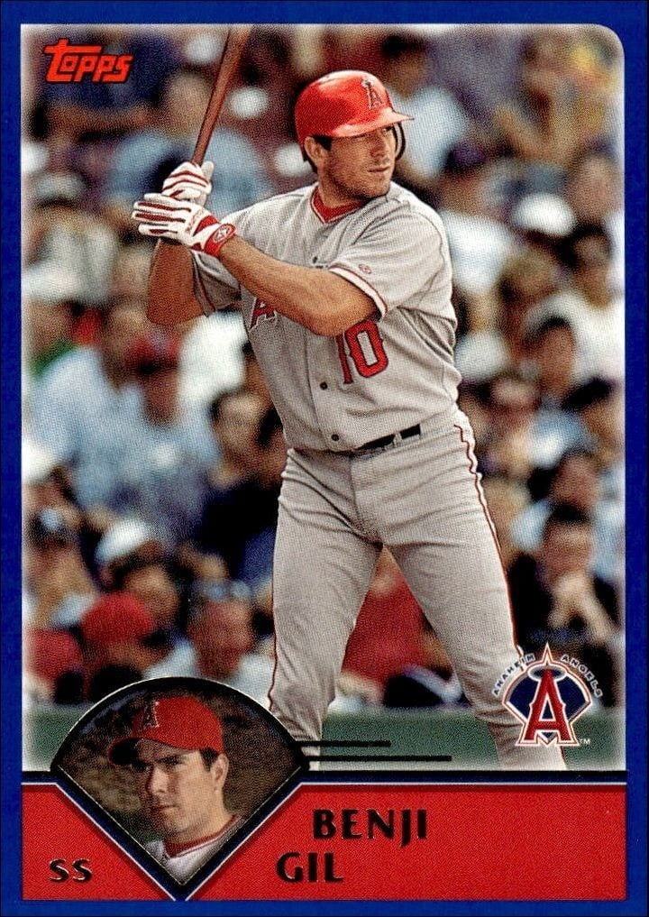 Benji Gil 2003 Topps #536 Baseball Trading Card - Front 2003 Topps Benji Gil #536 baseball trading card front