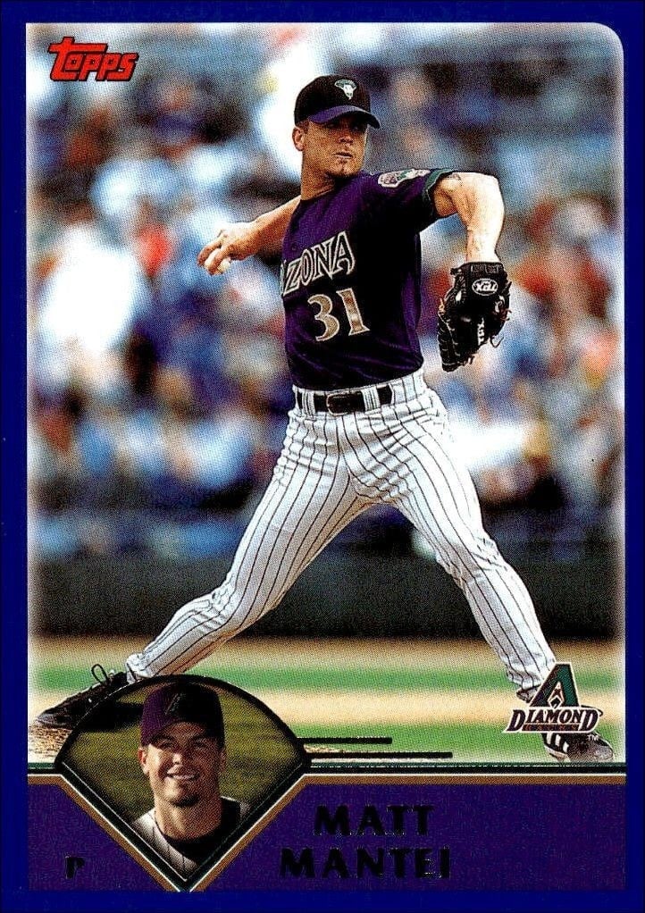 Matt Mantei 2003 Topps #532 Baseball Trading Card - Front 2003 Topps Matt Mantei #532 baseball trading card front