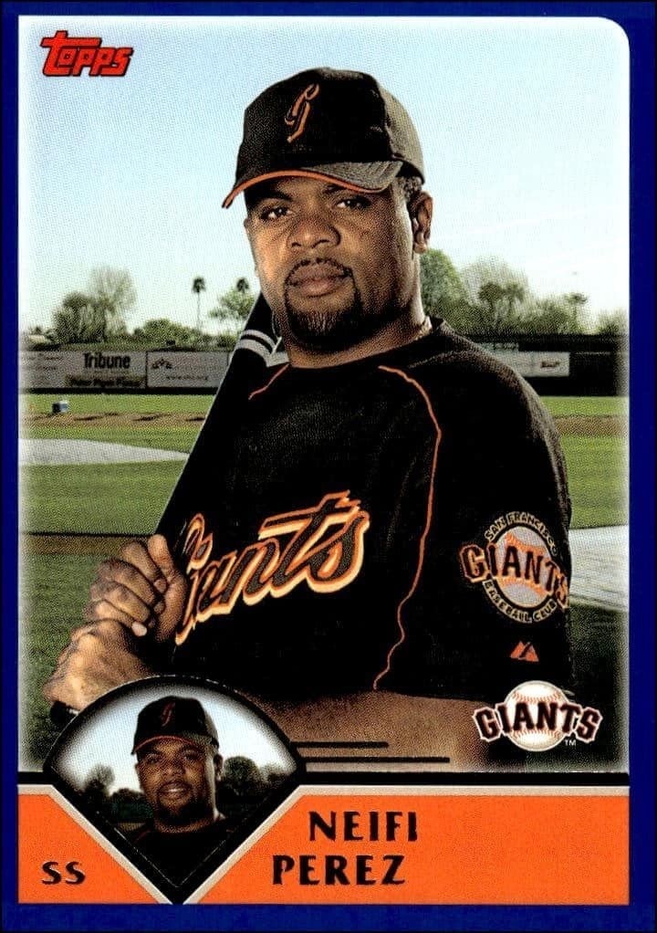 Neifi Perez 2003 Topps #527 Baseball Trading Card - Front 2003 Topps Neifi Perez #527 baseball trading card front