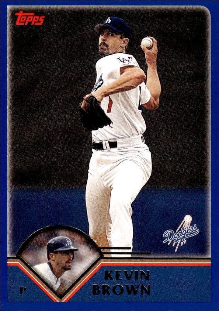 Kevin Brown 2003 Topps #614 Baseball Trading Card - Front 2003 Topps Kevin Brown #614 baseball trading card front