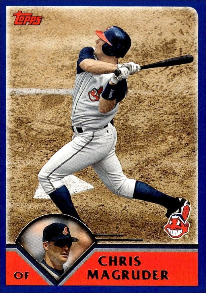 Chris Magruder 2003 Topps #611 Baseball Trading Card - Front 2003 Topps Chris Magruder #611 baseball trading card front