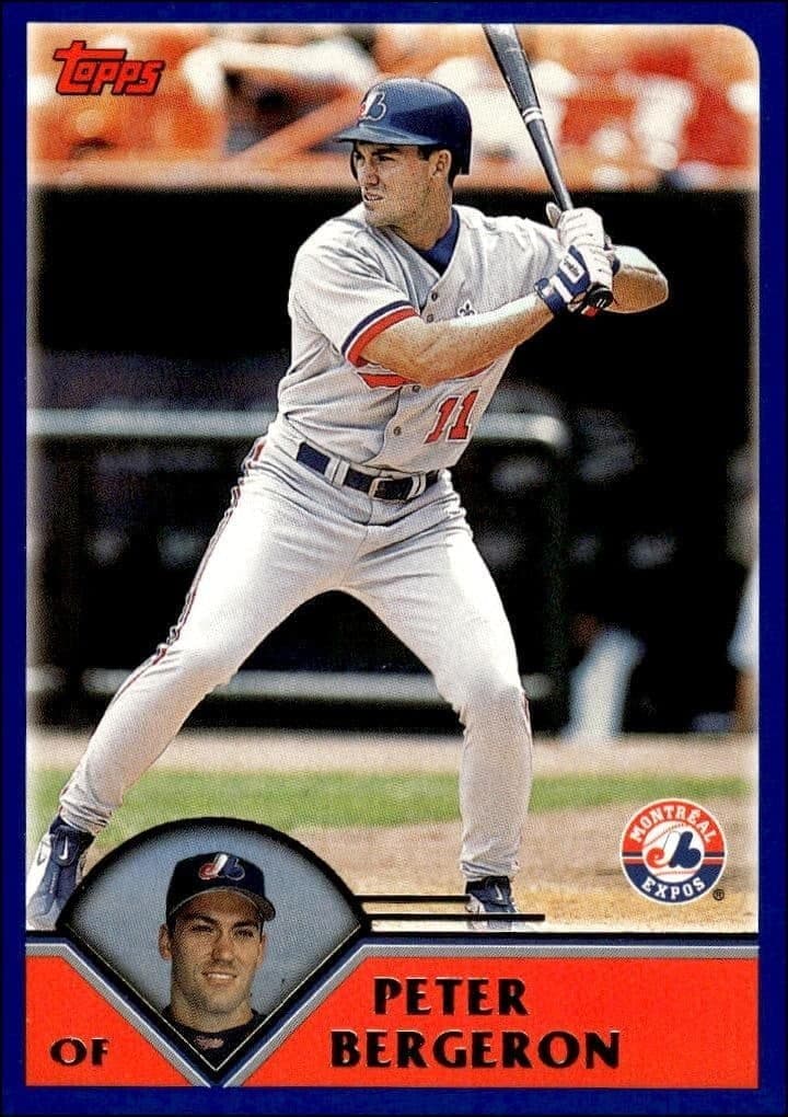 2003 Topps Peter Bergeron #618 trading card