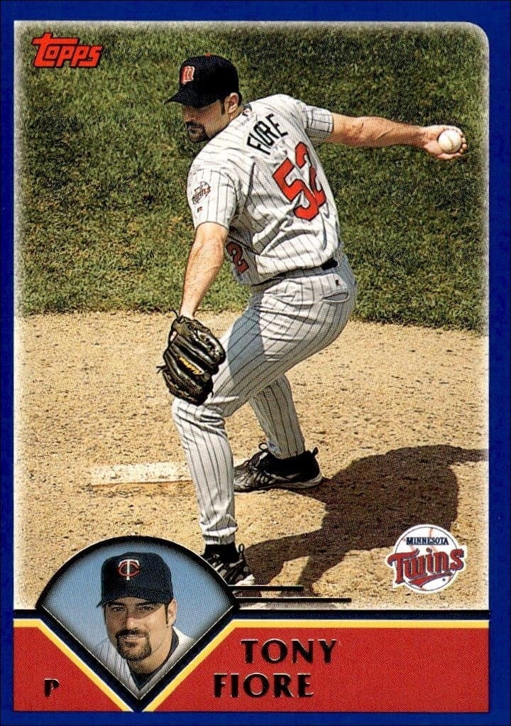 Tony Fiore 2003 Topps #617 Baseball Trading Card - Front 2003 Topps Tony Fiore #617 baseball trading card front