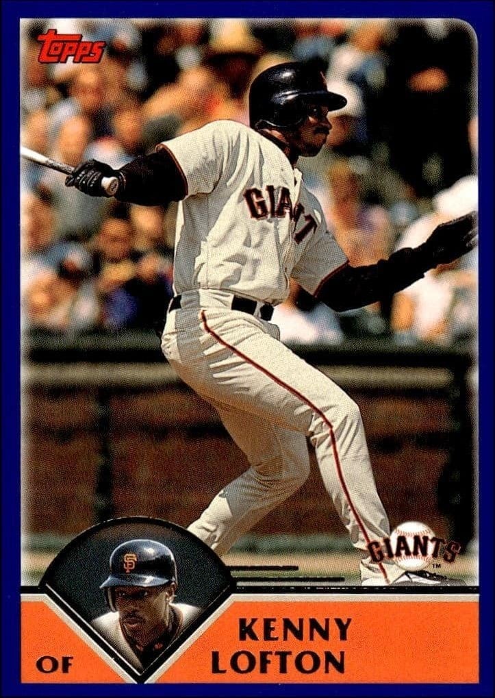 Kenny Lofton 2003 Topps #622 Baseball Trading Card - Front 2003 Topps Kenny Lofton #622 baseball trading card front