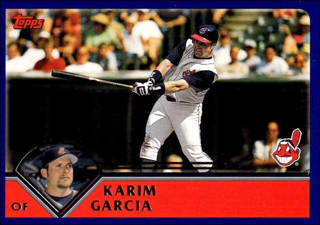 Karim Garcia 2003 Topps #626 Baseball Trading Card - Front 2003 Topps Karim Garcia #626 baseball trading card front