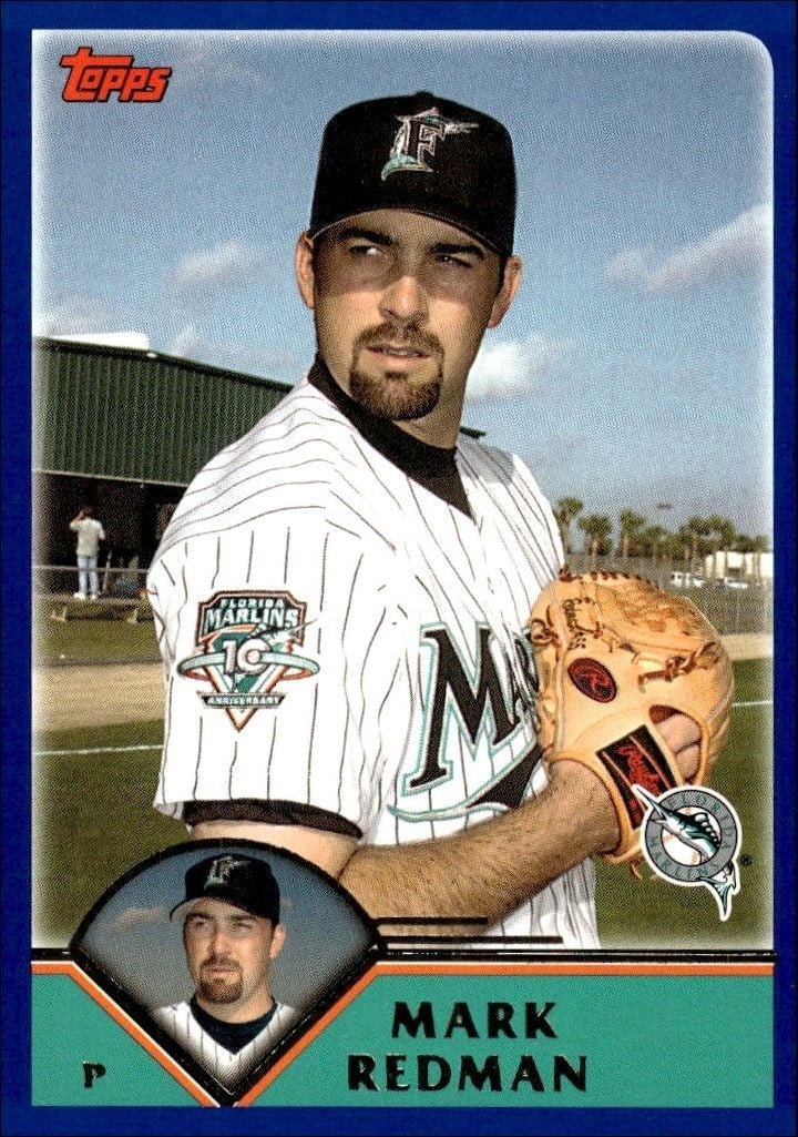 Mark Redman 2003 Topps #628 Baseball Trading Card - Front 2003 Topps Mark Redman #628 baseball trading card front