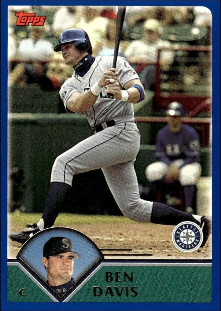 Ben Davis 2003 Topps #623 Baseball Trading Card - Front 2003 Topps Ben Davis #623 baseball trading card front