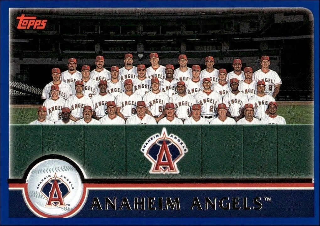 Anaheim Angels 2003 Topps #630 Baseball Trading Card - Front 2003 Topps Anaheim Angels #630 baseball trading card front