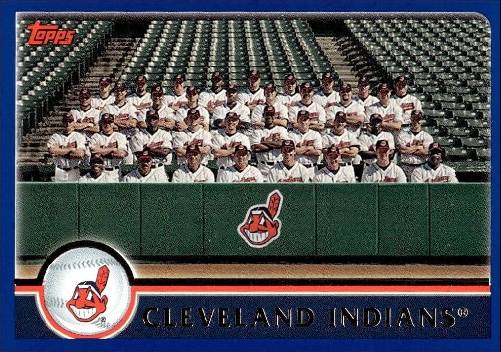 Cleveland Indians 2003 Topps #638 Baseball Trading Card - Front 2003 Topps Cleveland Indians #638 baseball trading card front