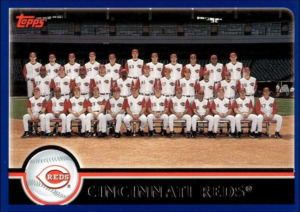 Cincinnati Reds 2003 Topps #637 Baseball Trading Card - Front 2003 Topps Cincinnati Reds #637 baseball trading card front