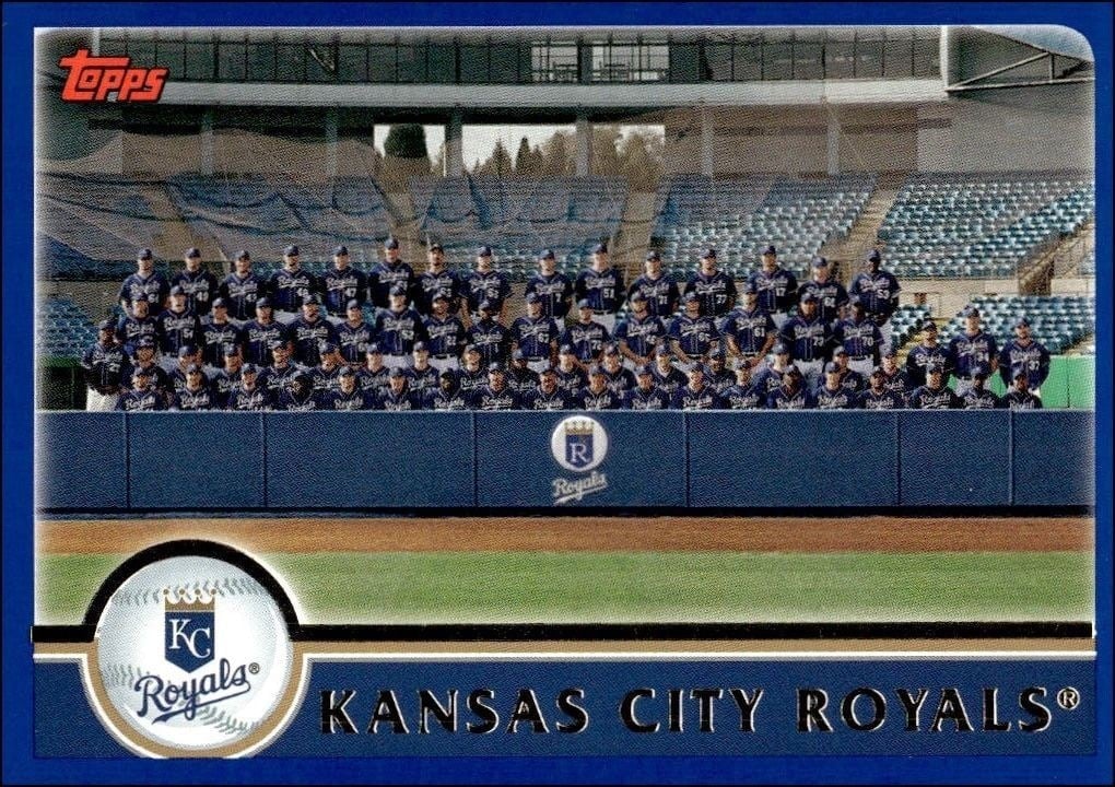 Kansas City Royals 2003 Topps #643 Baseball Trading Card - Front 2003 Topps Kansas City Royals #643 baseball trading card front