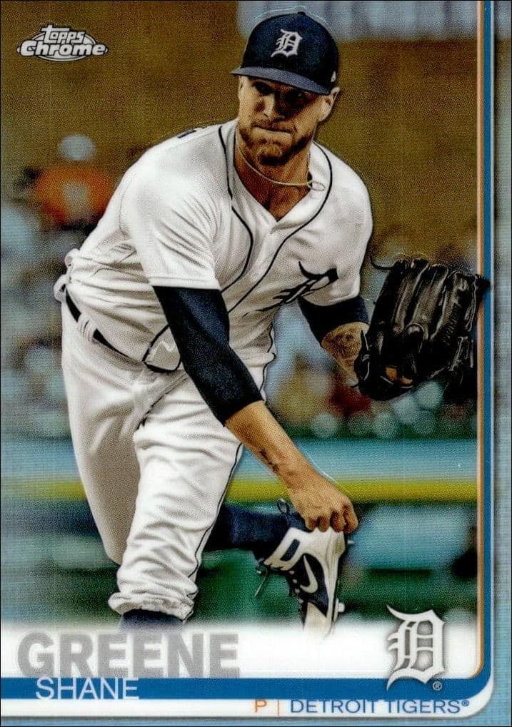 2019 Topps Chrome Shane Greene #229 trading card