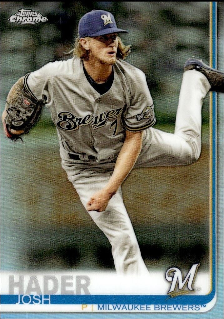 2019 Topps Chrome Josh Hader #24 trading card